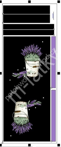 Panel - nákupní taška  - levandule I (1)