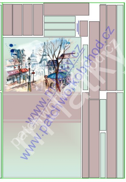 Panel - Velká taška 1 - oranžové růže (3)