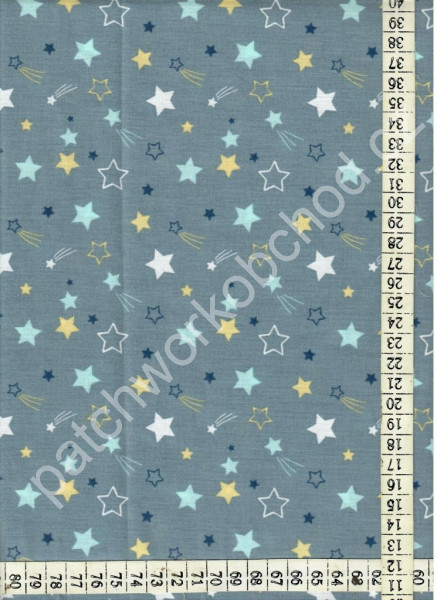 Barevné hvězdičky na šedomodré (1)