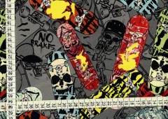 French Terry -růže- digitální tisk - výplněk bez počesu (teplákovina) (1)