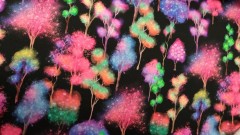 French Terry  - duhové kuličky  - výplněk bez počesu (teplákovina) (2)